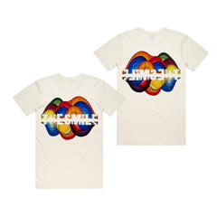 The Smile Split Logo Natural T-shirt